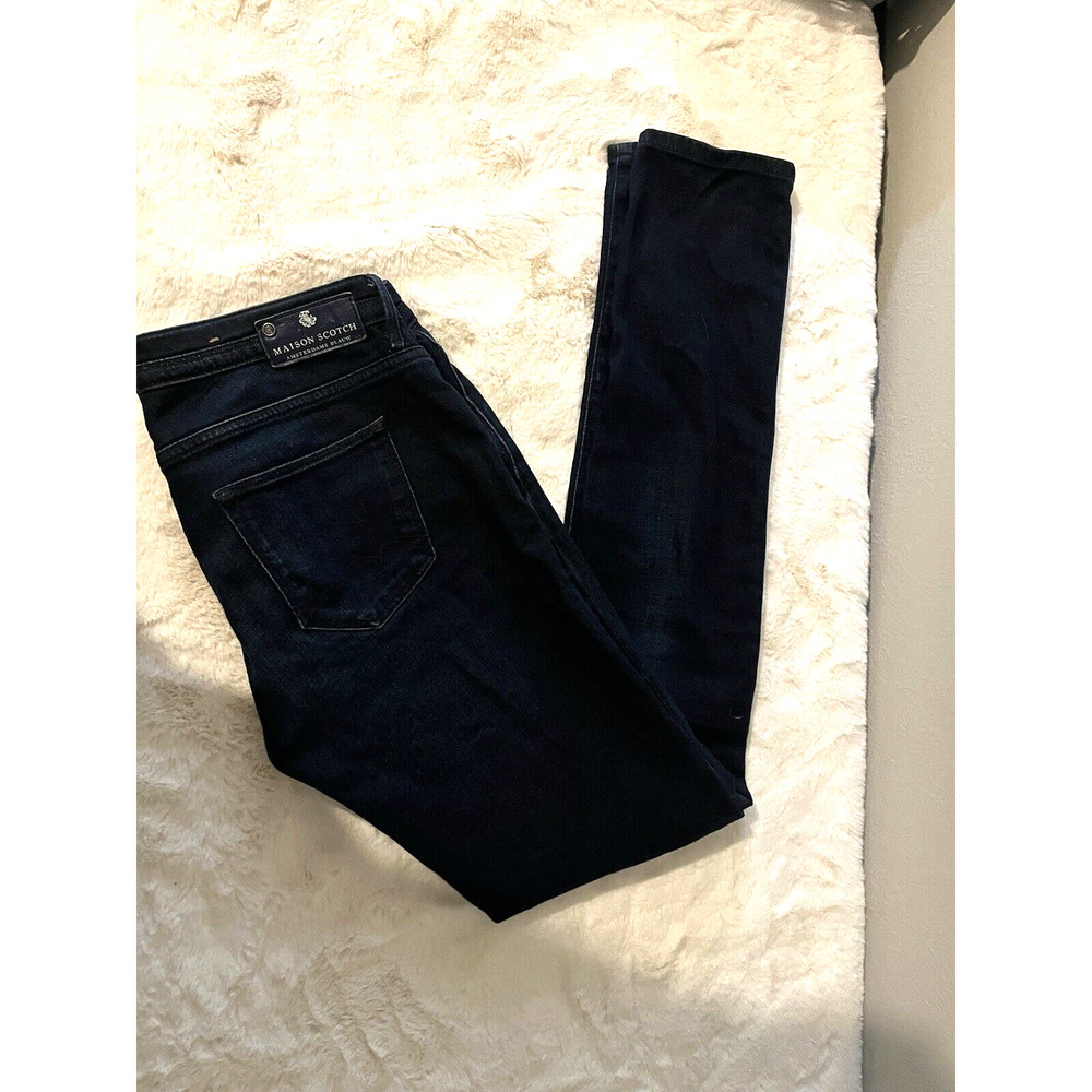 MAISON SCOTCH Women's Indigo Dark Wash Straight Leg Jeans Size 29/32.